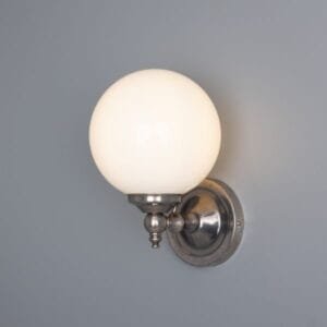 Cloghan Modern Globe Wall Light Glass & Globe Wall Lights Great Lighting UK Ltd