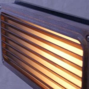 Recessed Grill Outdoor Wall Light IP54 | Agher Bulkhead Lights Great Lighting UK Ltd