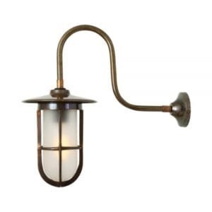 Fabo Swan Neck Well Glass Wall Light IP65 Industrial Wall Lights Great Lighting UK Ltd