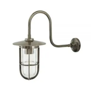 Fabo Swan Neck Well Glass Wall Light IP65 Industrial Wall Lights Great Lighting UK Ltd