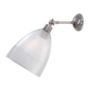 Discover the Antique Silver Hale Prismatic Railway Glass Wall Light Kitchen Wall Lights Great Lighting UK Ltd