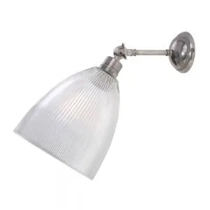 Hale Prismatic Railway Glass Wall Light Glass & Globe Wall Lights Great Lighting UK Ltd