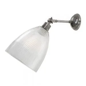 Hale Prismatic Railway Glass Wall Light Globe and Glass Wall Lights Great Lighting UK Ltd