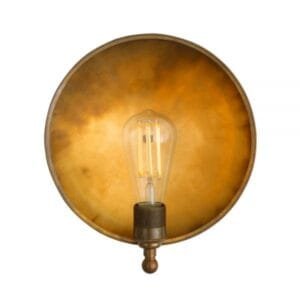 Chulainn Dish Brass Wall Light Brass Wall Lights Great Lighting UK Ltd