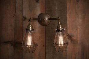 Rigo Double Cage Wall Light Cage Wall Lights Great Lighting UK Ltd