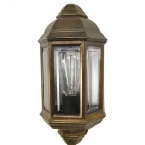 Brent Traditional Exterior Wall Light IP44 Brass Outdoor Lights Great Lighting UK Ltd