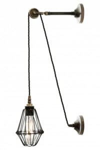 Apoch Pulley Cage Wall Light Cage Wall Lights Great Lighting UK Ltd