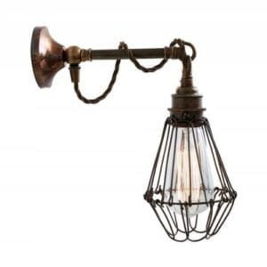 Edom Industrial Cage Wall Light Cage Wall Lights Great Lighting UK Ltd