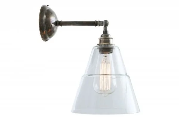 Straff Industrial Wall Light Holophane & Prismatic Wall Lights Great Lighting UK Ltd