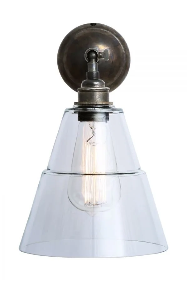 Straff Industrial Wall Light Holophane & Prismatic Wall Lights Great Lighting UK Ltd