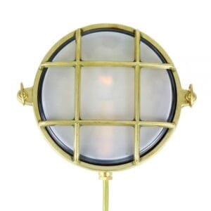 Ergo Small 16cm Marine Round Small Bulkhead IP54 Nautical Wall Lights Great Lighting UK Ltd