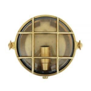 Ergo Small 16cm Marine Round Small Bulkhead IP54 Nautical Wall Lights Great Lighting UK Ltd