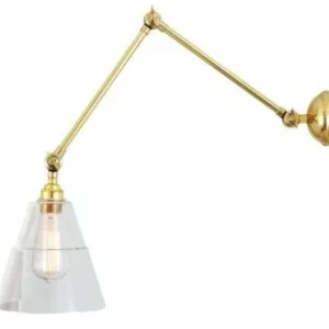 Lyx Adjustable Poster Light Globe and Glass Wall Lights Great Lighting UK Ltd