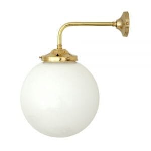 Bamako Globe Wall Light 25 cm Glass & Globe Wall Lights Great Lighting UK Ltd