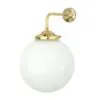 Bamako Globe Wall Light 25 cm Kitchen Glass Wall Lights Great Lighting UK Ltd