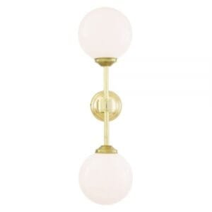 Yaounde Double Globe LED Wall Light Glass & Globe Wall Lights Great Lighting UK Ltd