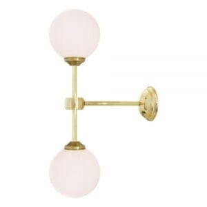 Yaounde Double Globe LED Wall Light Glass & Globe Wall Lights Great Lighting UK Ltd