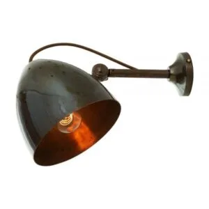Quito Cone Wall Light Antique Brass Wall Lights Great Lighting UK Ltd