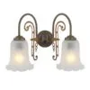 Medan Two-Arm Wall Light Bedroom Wall Lights Great Lighting UK Ltd