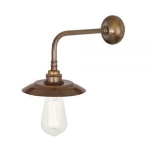 Reznor Industrial Wall Light Brass Bathroom Wall Sconces Great Lighting UK Ltd