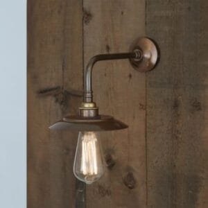 Reznor Industrial Wall Light Brass Bathroom Wall Sconces Great Lighting UK Ltd