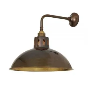 Paris Industrial Wall Light Antique Brass Wall Lights Great Lighting UK Ltd