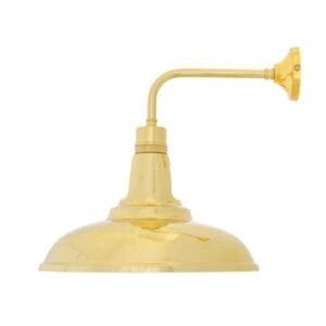 Geneva Industrial Wall Light Brass Wall Lights Great Lighting UK Ltd