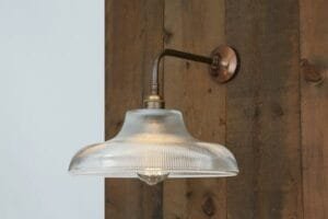 Mono Railway Wall Light 30 cm Holophane & Prismatic Wall Lights Great Lighting UK Ltd