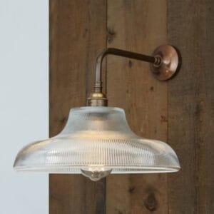 Mono Railway Wall Light 30 cm Holophane & Prismatic Wall Lights Great Lighting UK Ltd