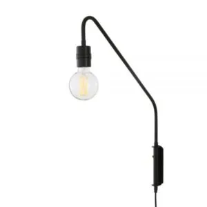 Redding Minimalist Swing Arm Wall Light Industrial Wall Lights Great Lighting UK Ltd