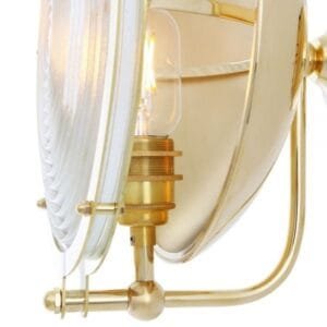 Portland Prismatic Glass Dish Wall Light 27cm Holophane & Prismatic Wall Lights Great Lighting UK Ltd