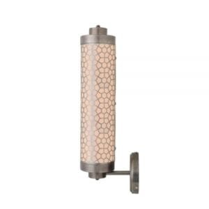 Ocala Brass Wall Light with Hexagonal Mesh Brass Wall Lights Great Lighting UK Ltd