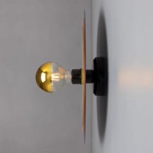 Neptune Colourful Disc Wall Light Brass Wall Lights Great Lighting UK Ltd