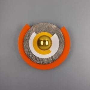 Mars Colourful Disc Wall Light Brass Wall Lights Great Lighting UK Ltd