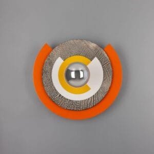 Mars Colourful Disc Wall Light Brass Wall Lights Great Lighting UK Ltd