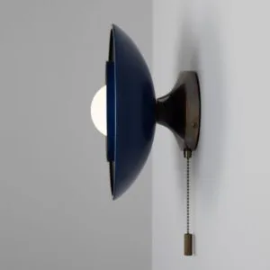 Marrakesh Art Deco Wall Light with Pull Chain 25cm Bedroom Wall Lights Great Lighting UK Ltd