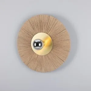 Syracuse Raffia Rope 54cm Wall Light Raffia Wall Lights Great Lighting UK Ltd