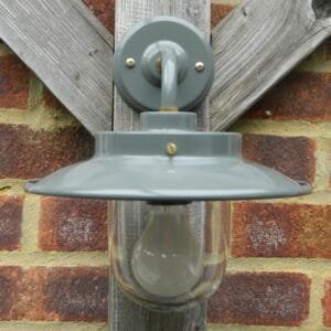 Burford Belfast Outdoor Wall Light IP44 - Choice of Colours Glass Outdoor Wall Lights Great Lighting UK Ltd