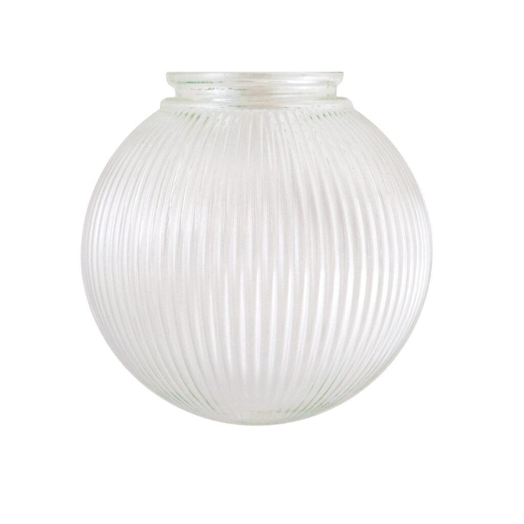 20cm Holophane Glass Globe Glass Shades Great Lighting UK Ltd