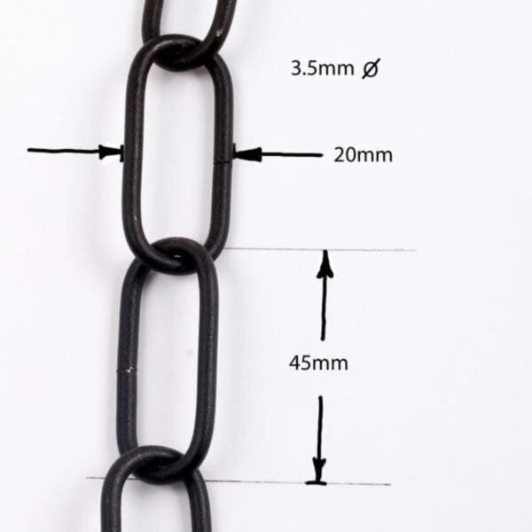 Heavy Link Chain for Hanging Lights 3.8mm - Image 2