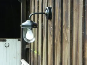 Stable / Barn Outdoor Wall Light IP44 - Choice of Colours Glass Outdoor Wall Lights Great Lighting UK Ltd