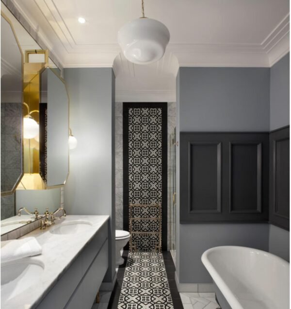 Traditional Schoolhouse Glass Pendant Light | The Anath IP44 Glass Bathroom Pendants Great Lighting UK Ltd