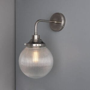 Stanley Holophane Bathroom Wall Light 20cm IP44 Glass Bathroom Wall Sconces Great Lighting UK Ltd