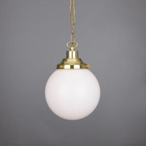 Yerevan Globe Pendant Light 20 cm Glass & Globe Lights Great Lighting UK Ltd
