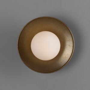 Aosta Coloured Bathroom Disc Wall Light Bathroom Wall Lights Great Lighting UK Ltd