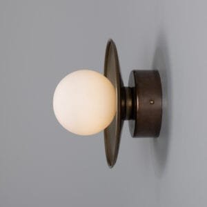 Aosta Coloured Bathroom Disc Wall Light Kitchen Wall Lights Great Lighting UK Ltd