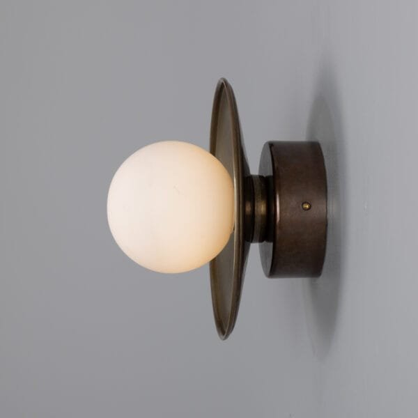 Aosta Coloured Bathroom Disc Wall Light Kitchen Wall Lights Great Lighting UK Ltd