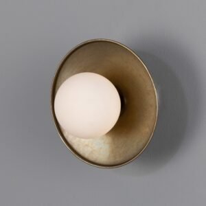 Aosta Coloured Bathroom Disc Wall Light Bathroom Wall Lights Great Lighting UK Ltd