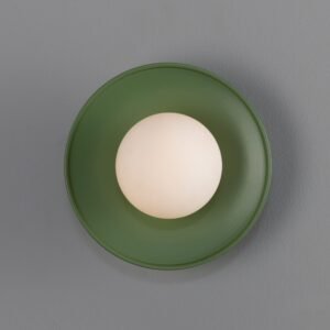 Aosta Coloured Bathroom Disc Wall Light Bathroom Wall Lights Great Lighting UK Ltd