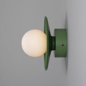 Aosta Coloured Bathroom Disc Wall Light Bathroom Wall Lights Great Lighting UK Ltd